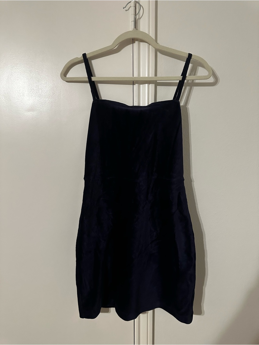 Sleek Navy Velvet Mini Dress forever 21